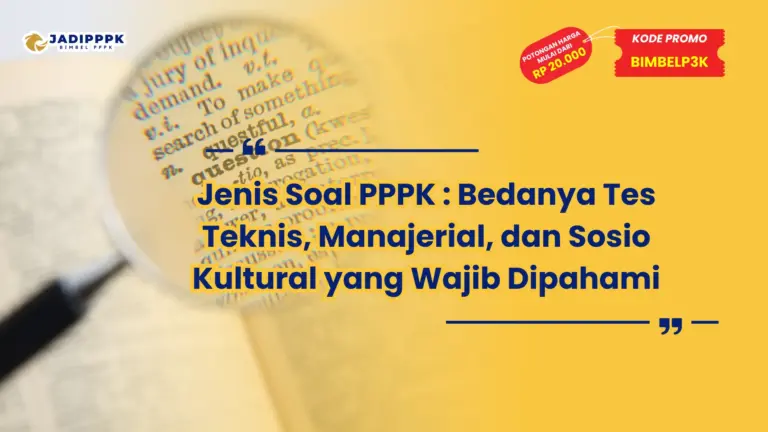 jenis soal pppk