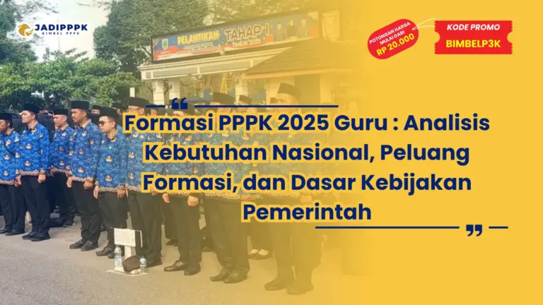 formasi pppk 2025 guru
