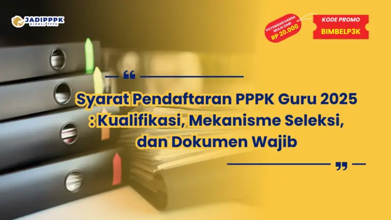 syarat pendaftaran pppk guru 2025