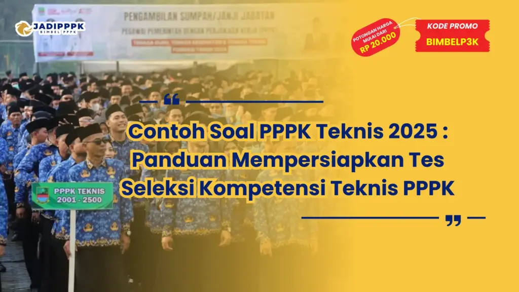 contoh soal pppk teknis 2025