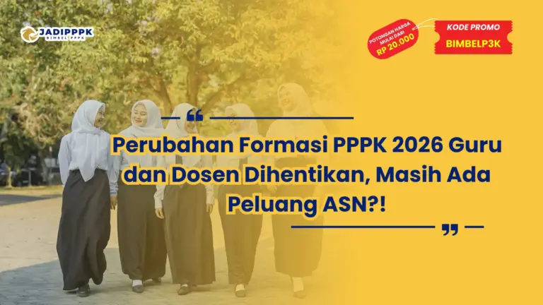 Perubahan Formasi PPPK 2026
