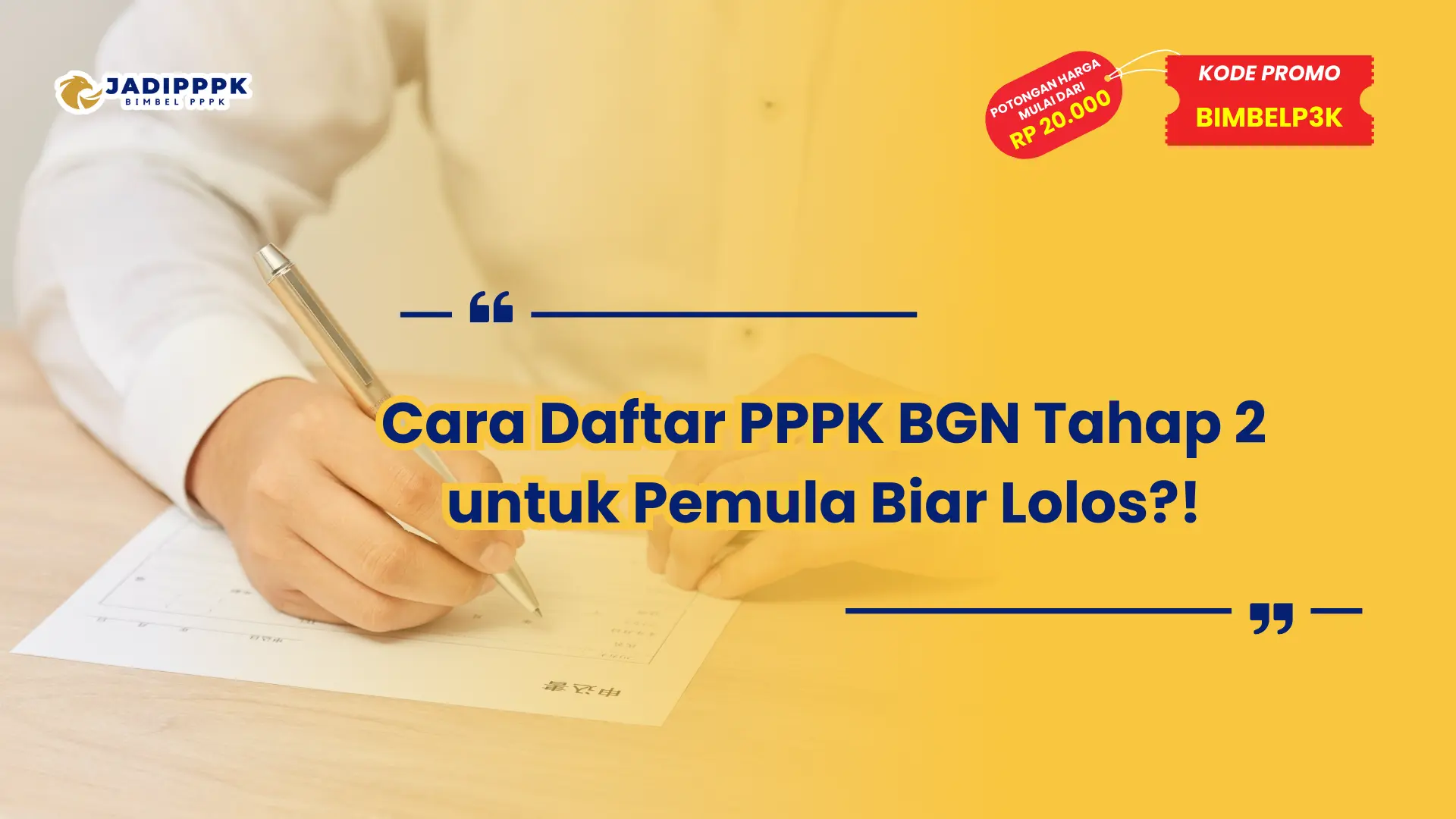Cara Daftar PPPK BGN Tahap 2