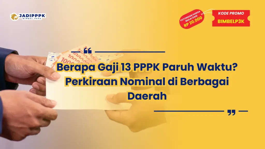 berapa gaji 13 pppk paruh waktu