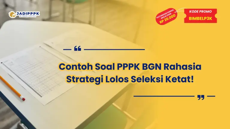 Contoh Soal PPPK BGN