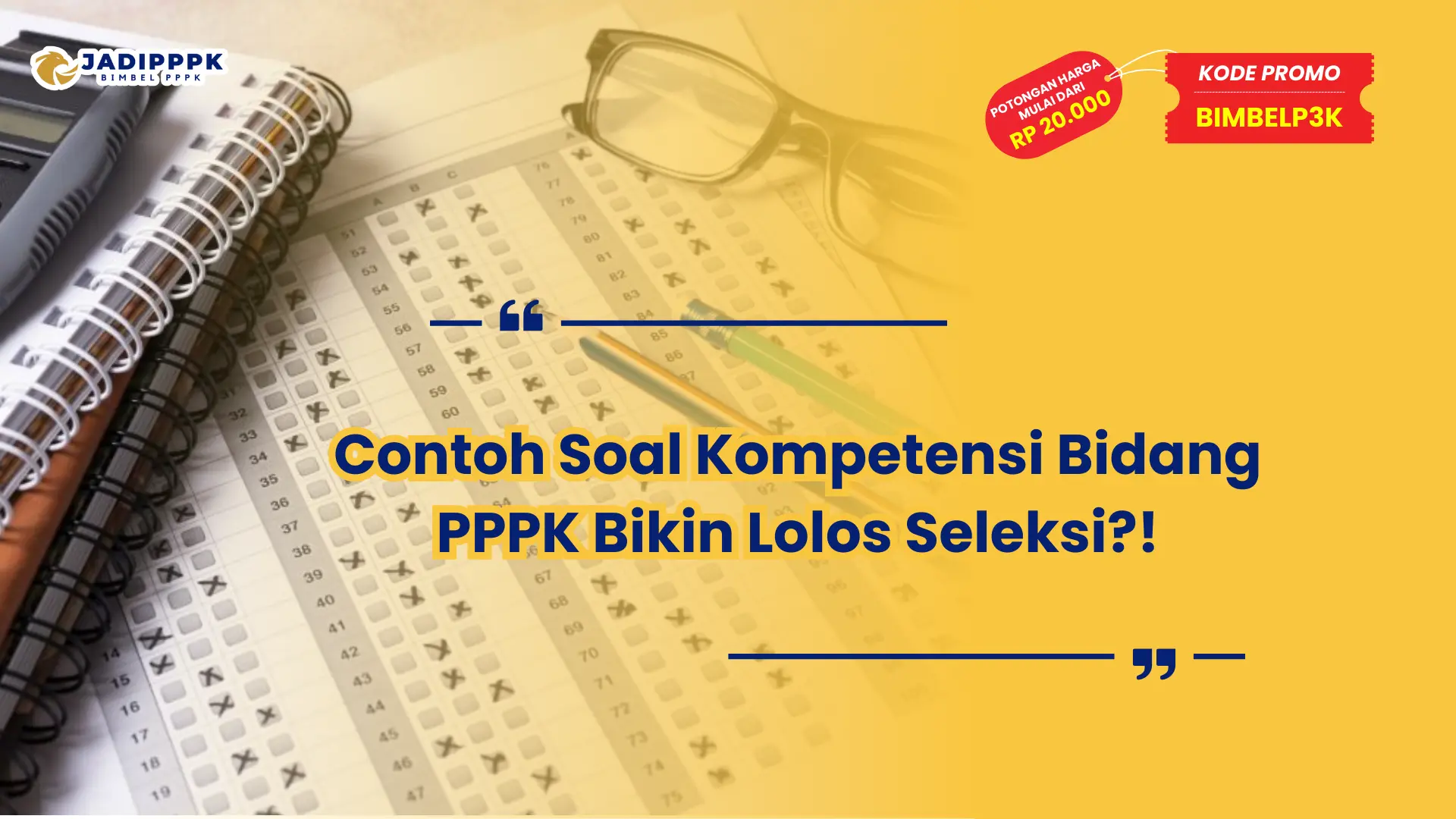 contoh soal kompetensi bidang pppk