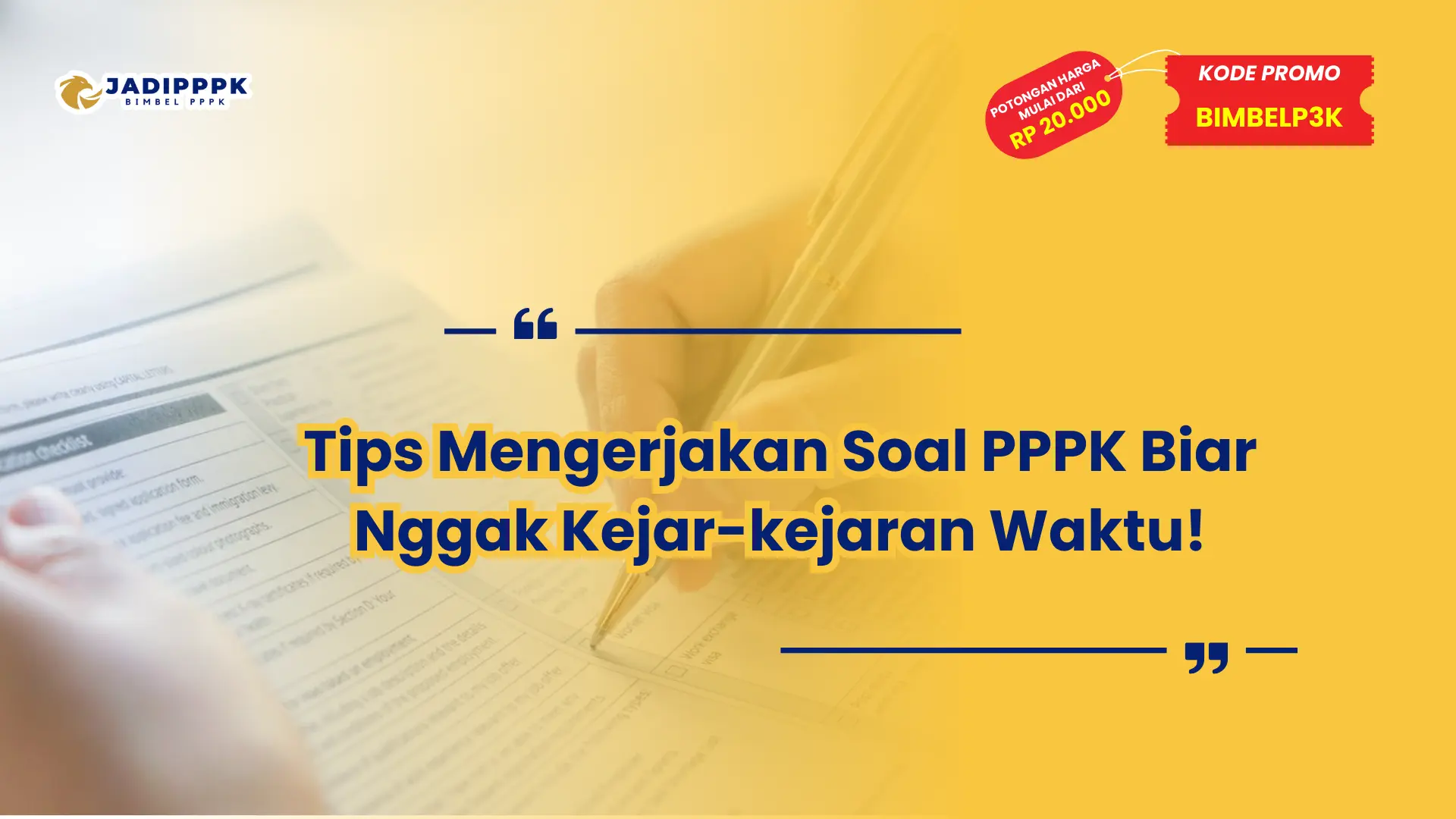 tips mengerjakan soal pppk