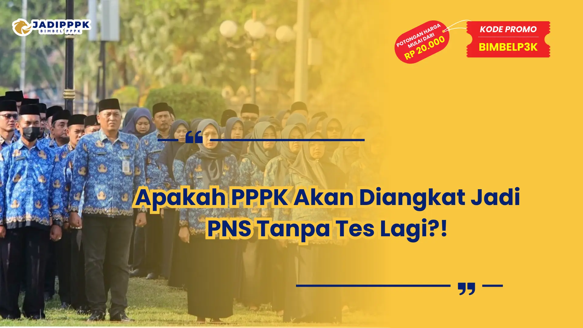 apakah pppk akan diangkat jadi pns