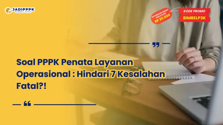 soal pppk penata layanan operasional