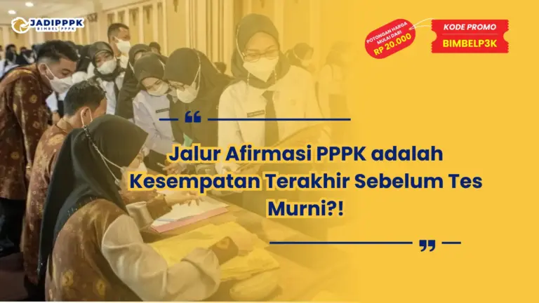 jalur afirmasi pppk adalah