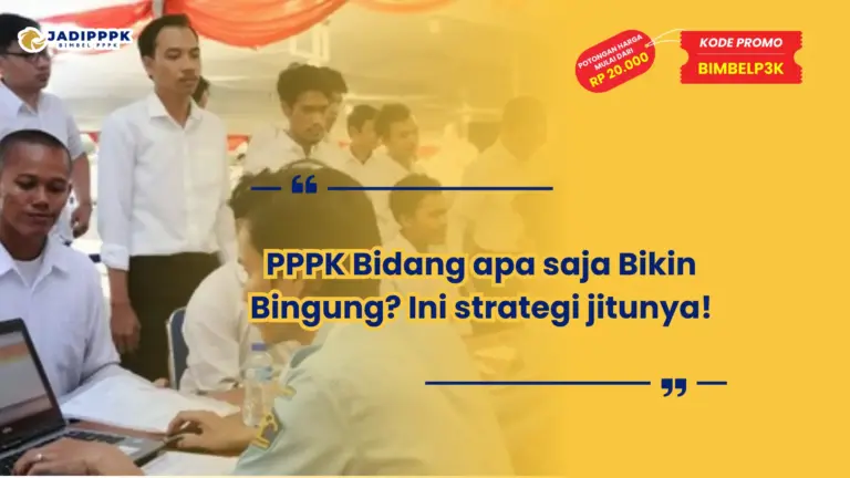 pppk bidang apa saja