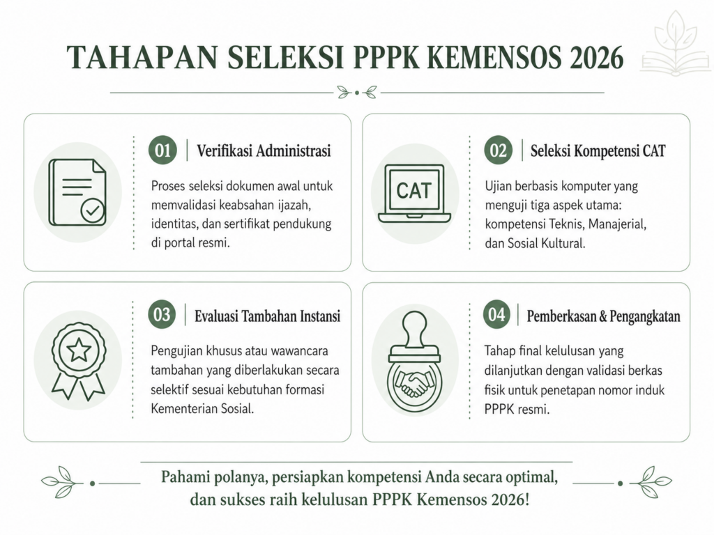 1. Memahami Tahapan Seleksi PPPK Kemensos 2026
