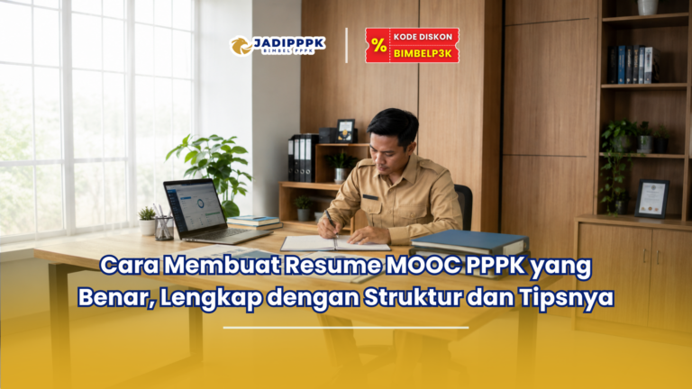 Cara Membuat Resume MOOC PPPK yang Benar, Lengkap dengan Struktur dan Tipsnya