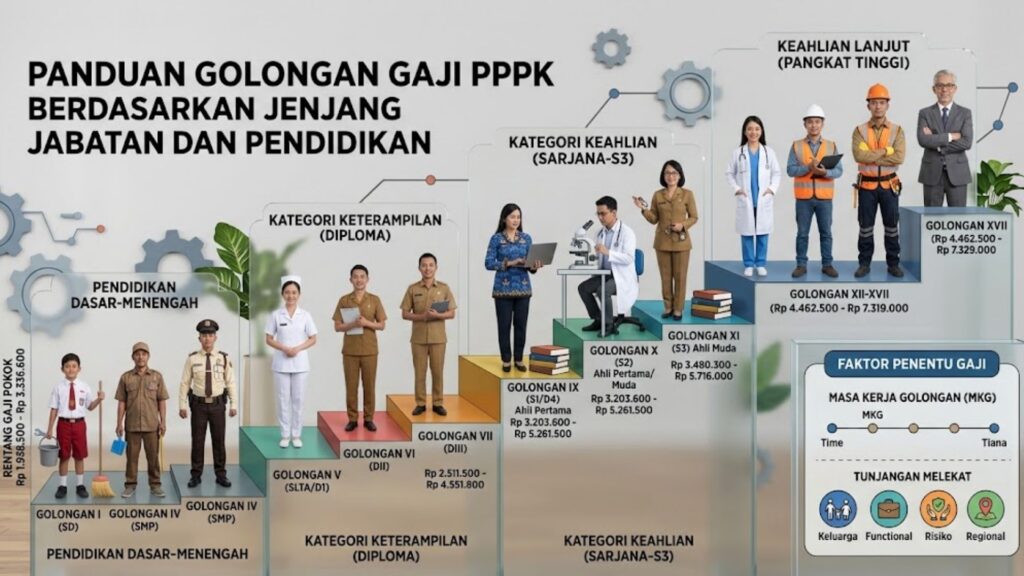 pangkat golongan pppk guru