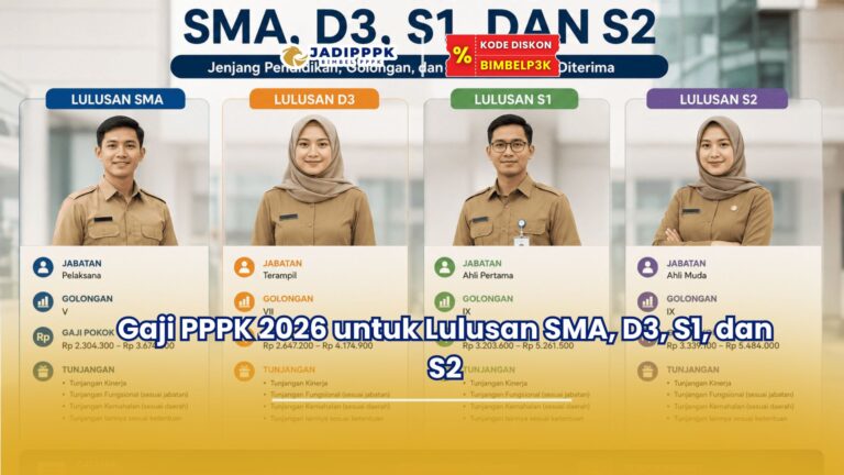 Berapa Gaji PPPK 2026 untuk Lulusan SMA, D3, S1, dan S2