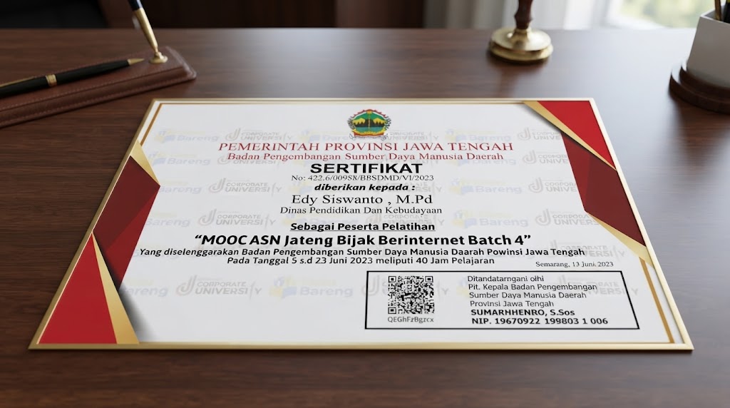 Sertifikat MOOC PPPK untuk Apa