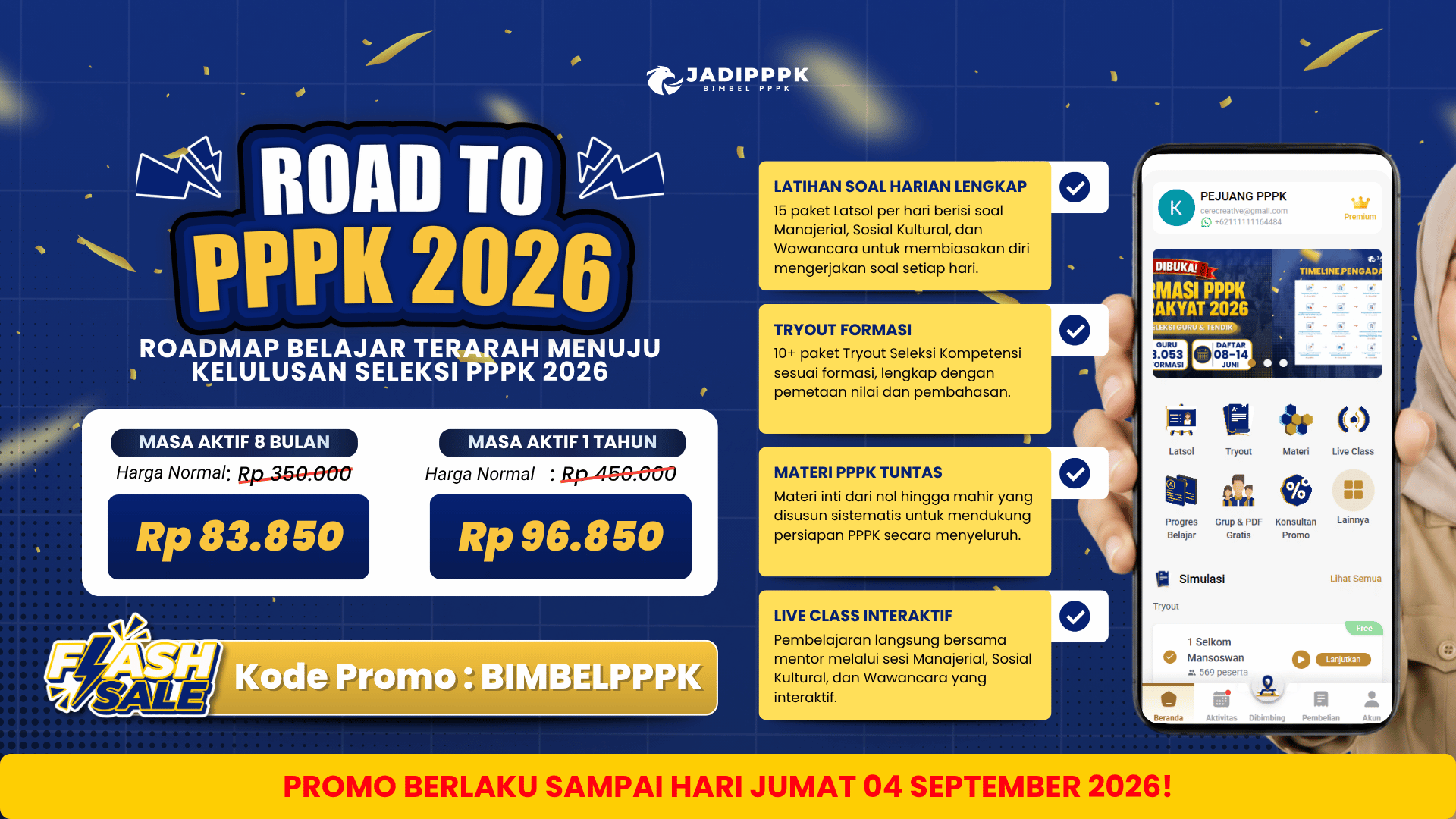 KODE PROMO JADIPPPK 1-4 September 2026 (Artikel)