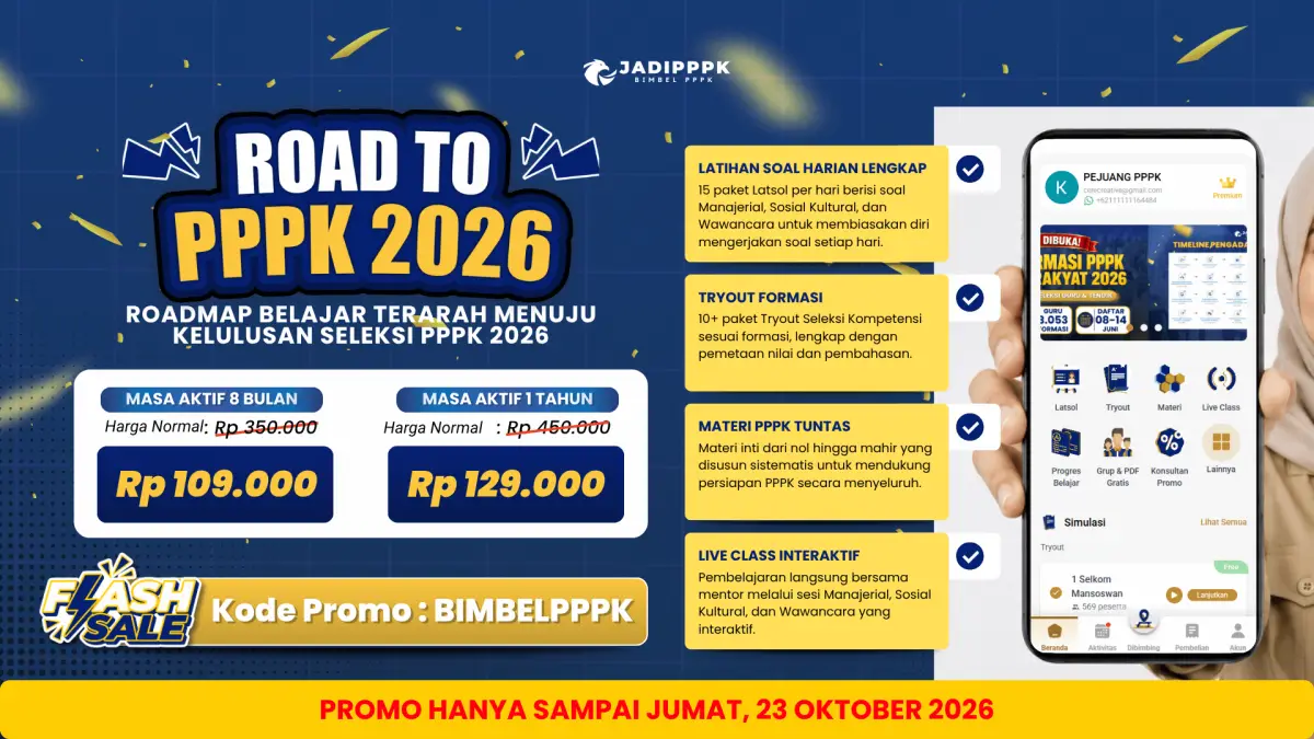 KODE PROMO JADIPPPK 20 - 23 Oktober 2026 (Artikel)