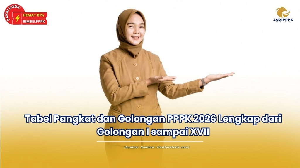 tabel pangkat dan golongan pppk