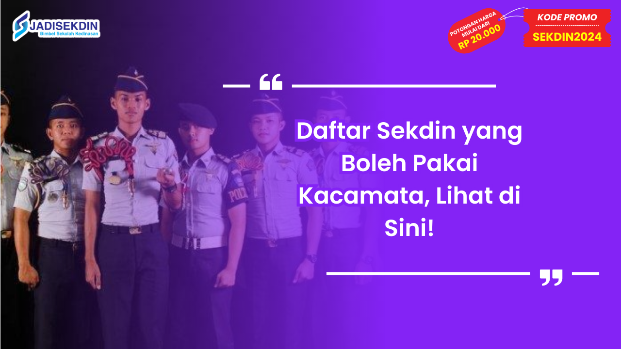 Sekdin yang Boleh Pakai Kacamata