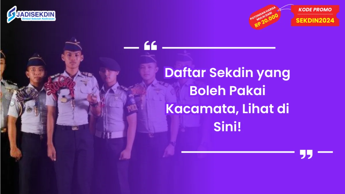 Sekdin yang Boleh Pakai Kacamata