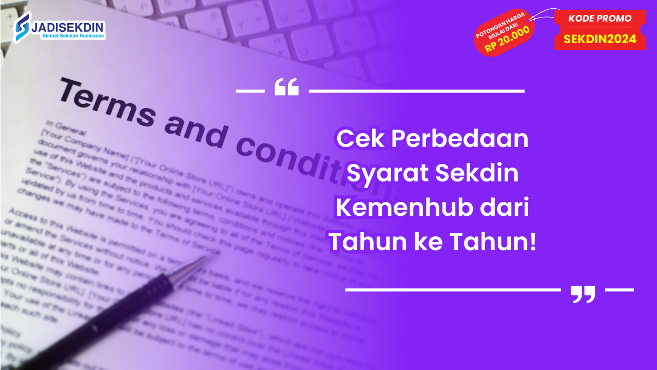 Syarat Sekdin Kemenhub