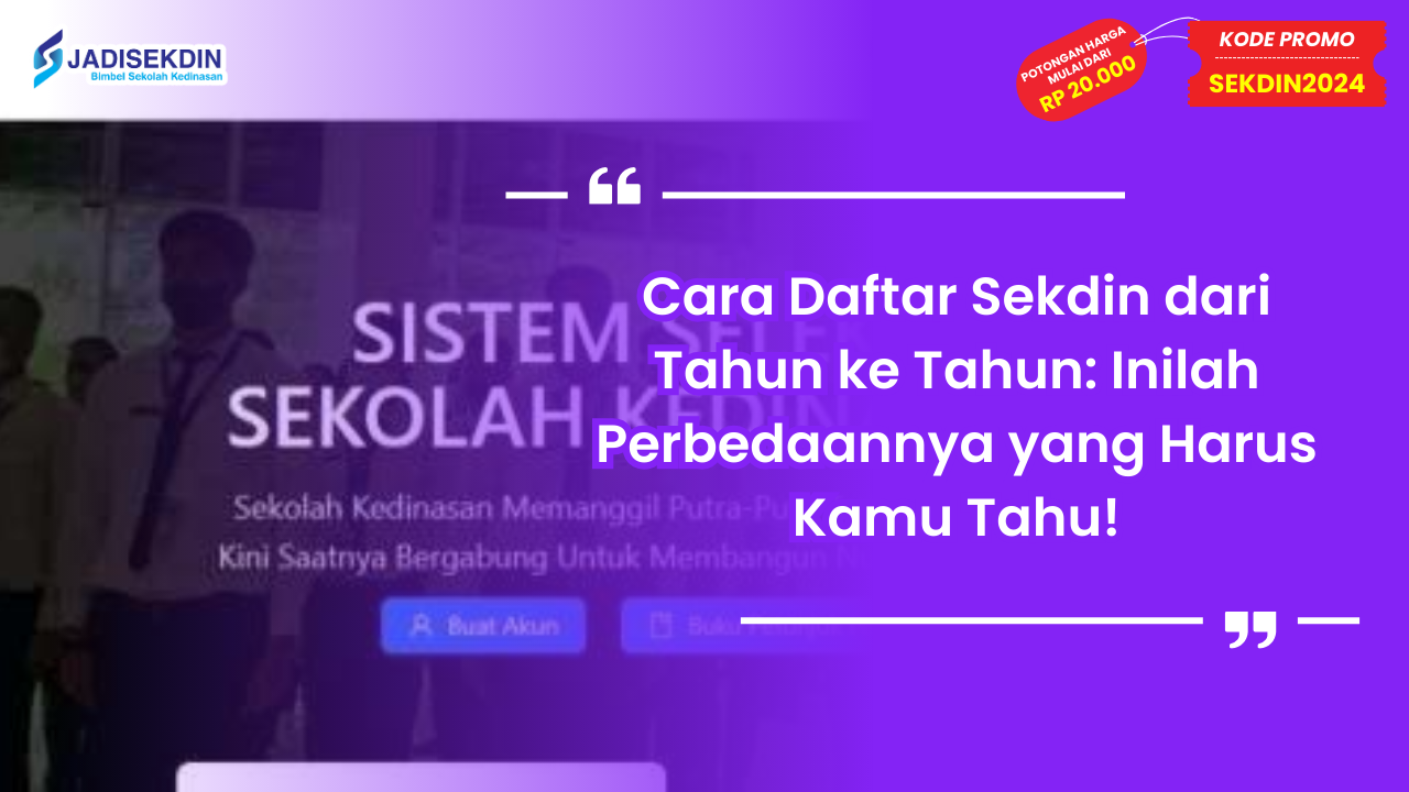 cara daftar sekdin