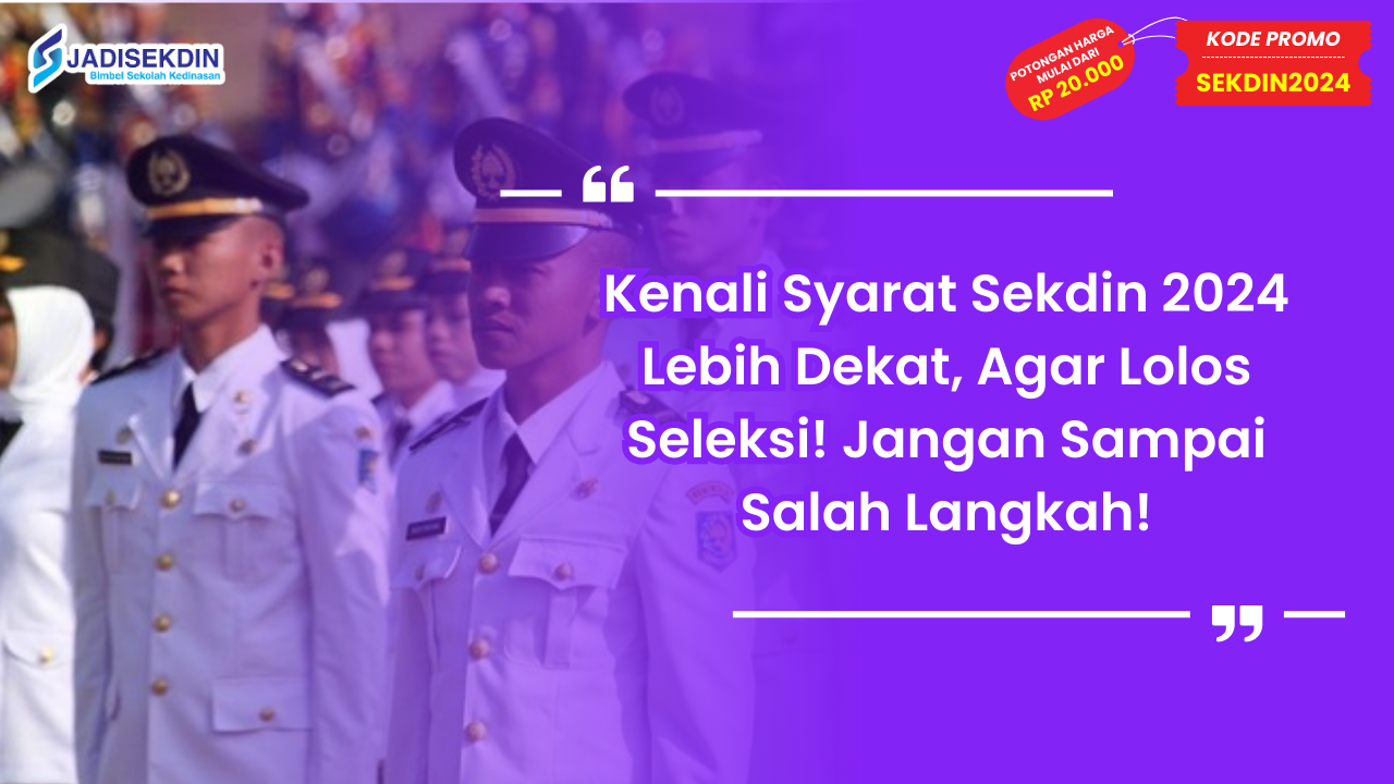 Syarat Sekdin