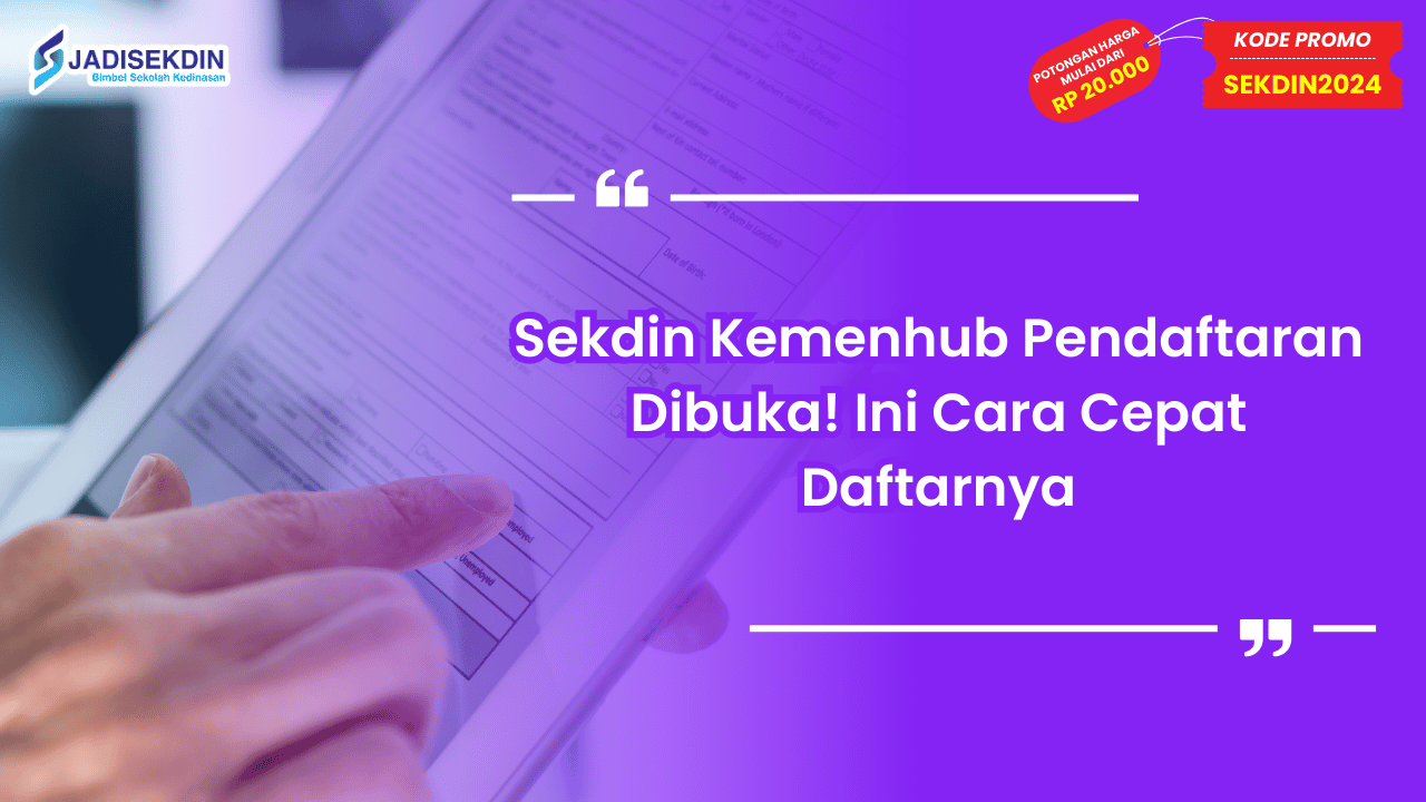 Sekdin Kemenhub Pendaftaran