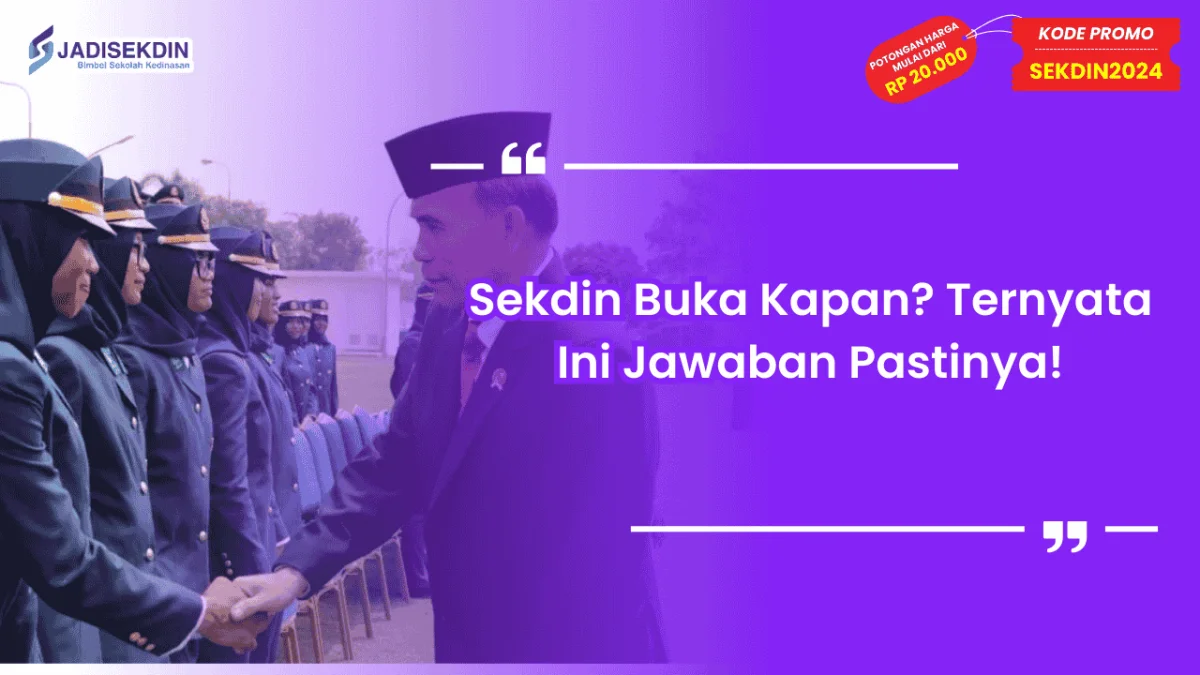 Sekdin Buka Kapan