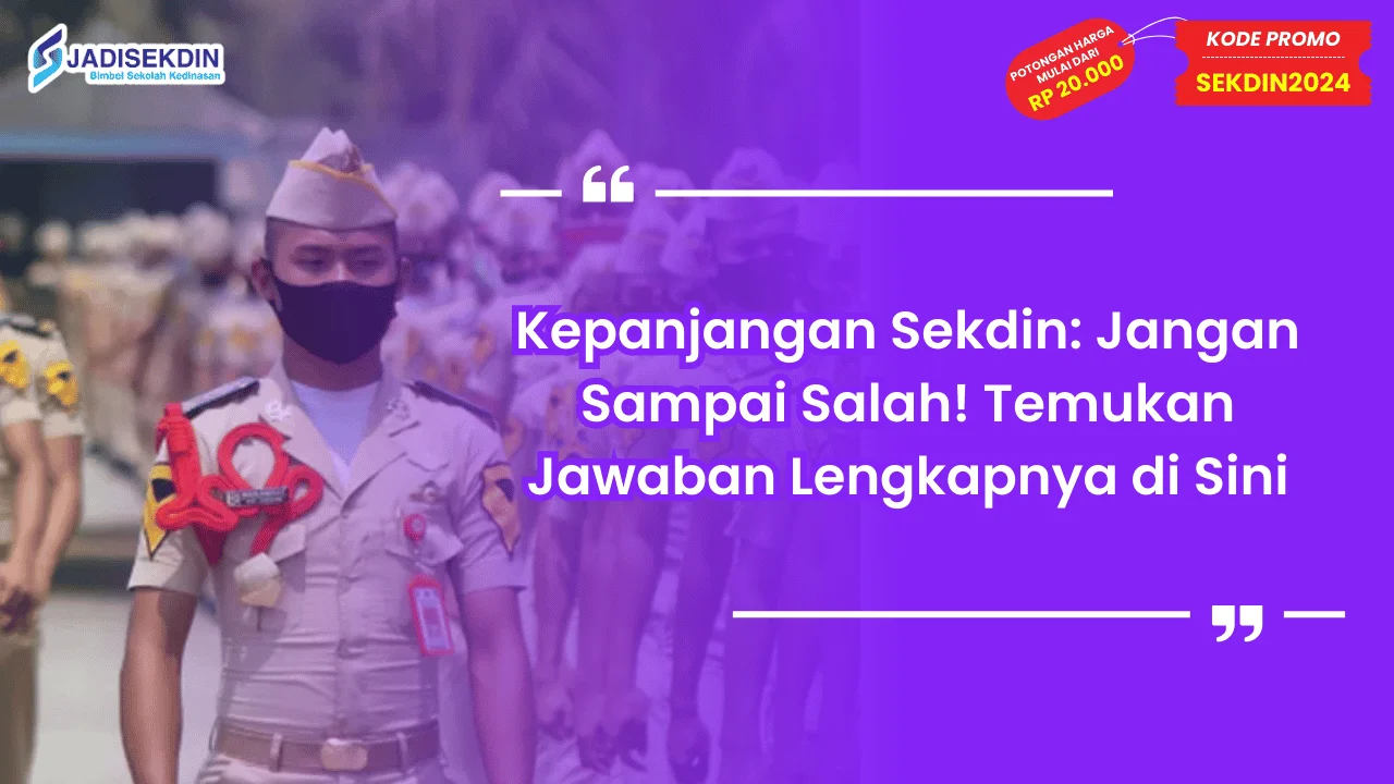 Kepanjangan Sekdin