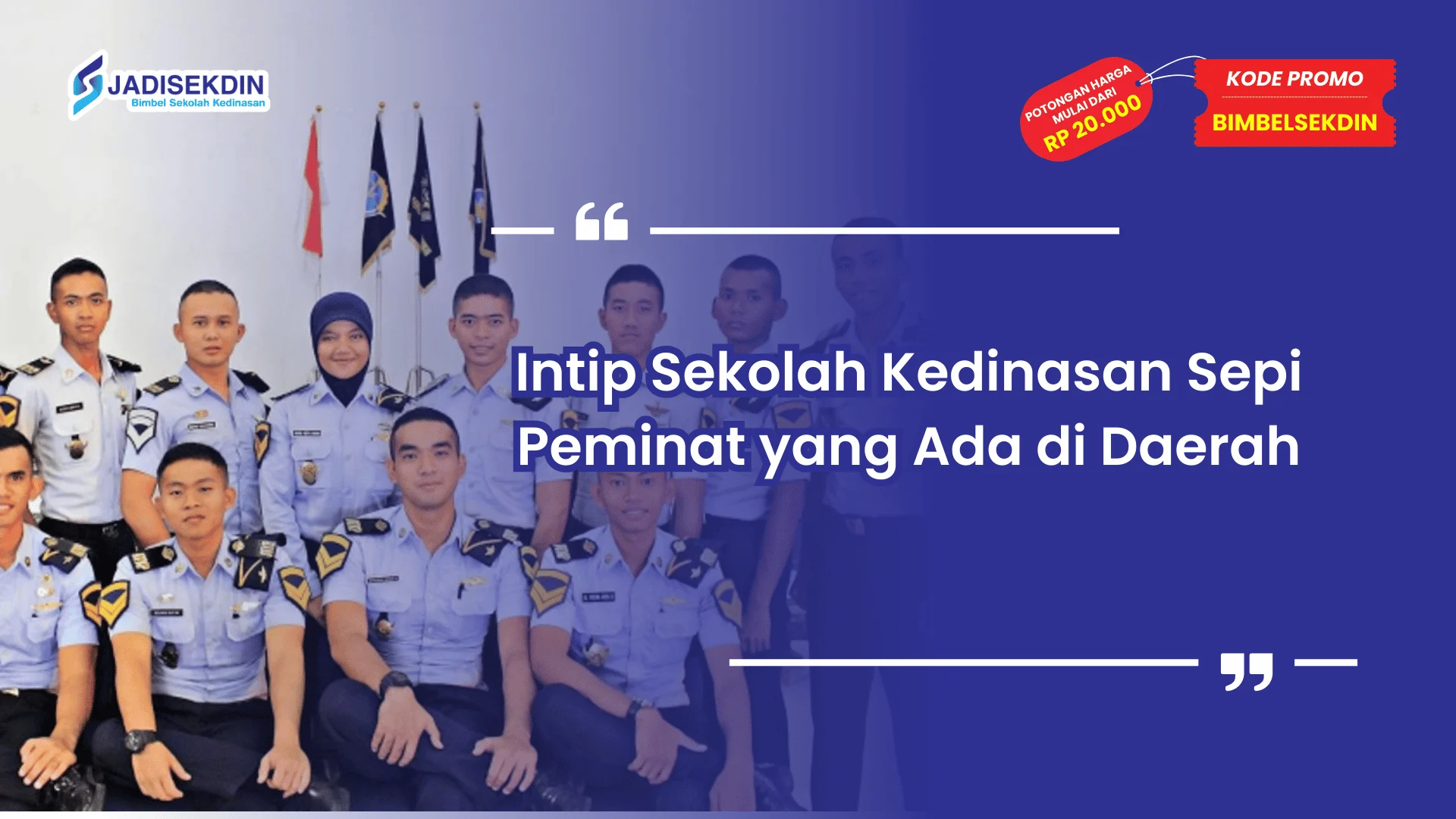 Sekolah Kedinasan Sepi Peminat di Daerah