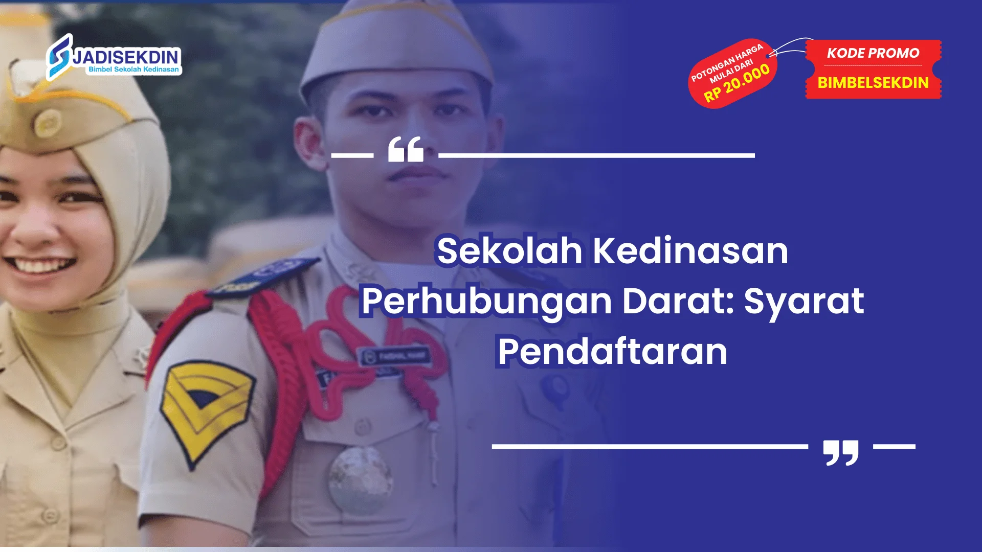 Sekolah kedinasan perhubungan darat dan syarat pendaftaran