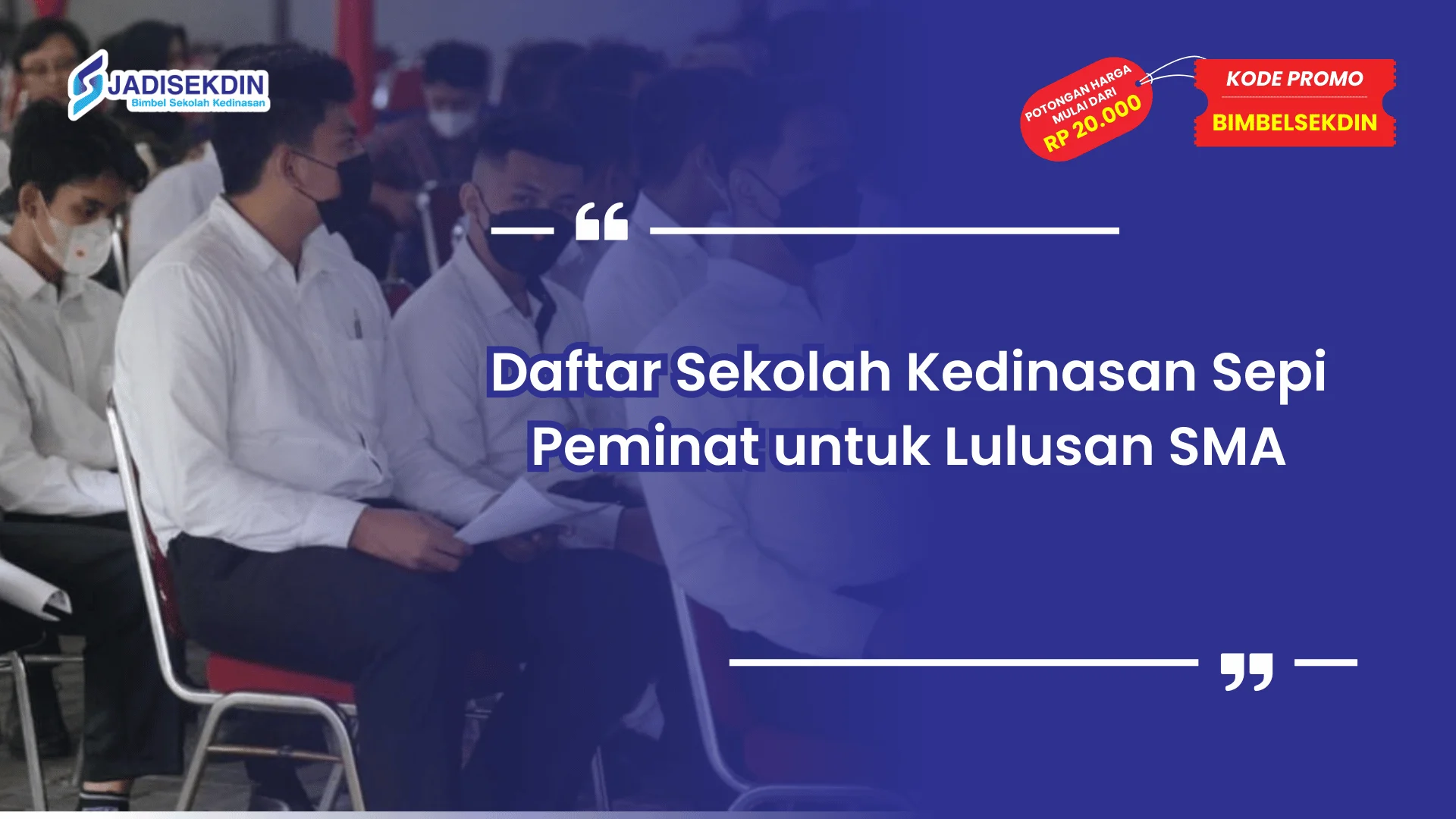 Sekolah Kedinasan Sepi Peminat untuk Lulusan SMA