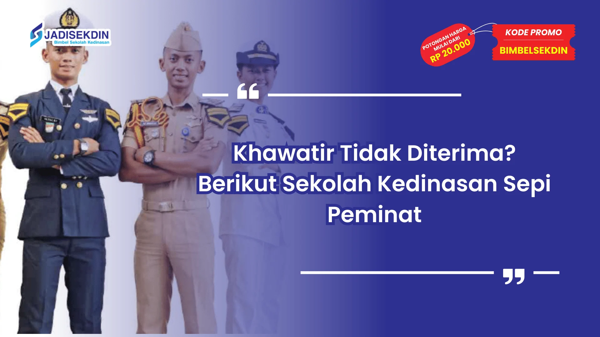 Sekolah Kedinasan Sepi Peminat