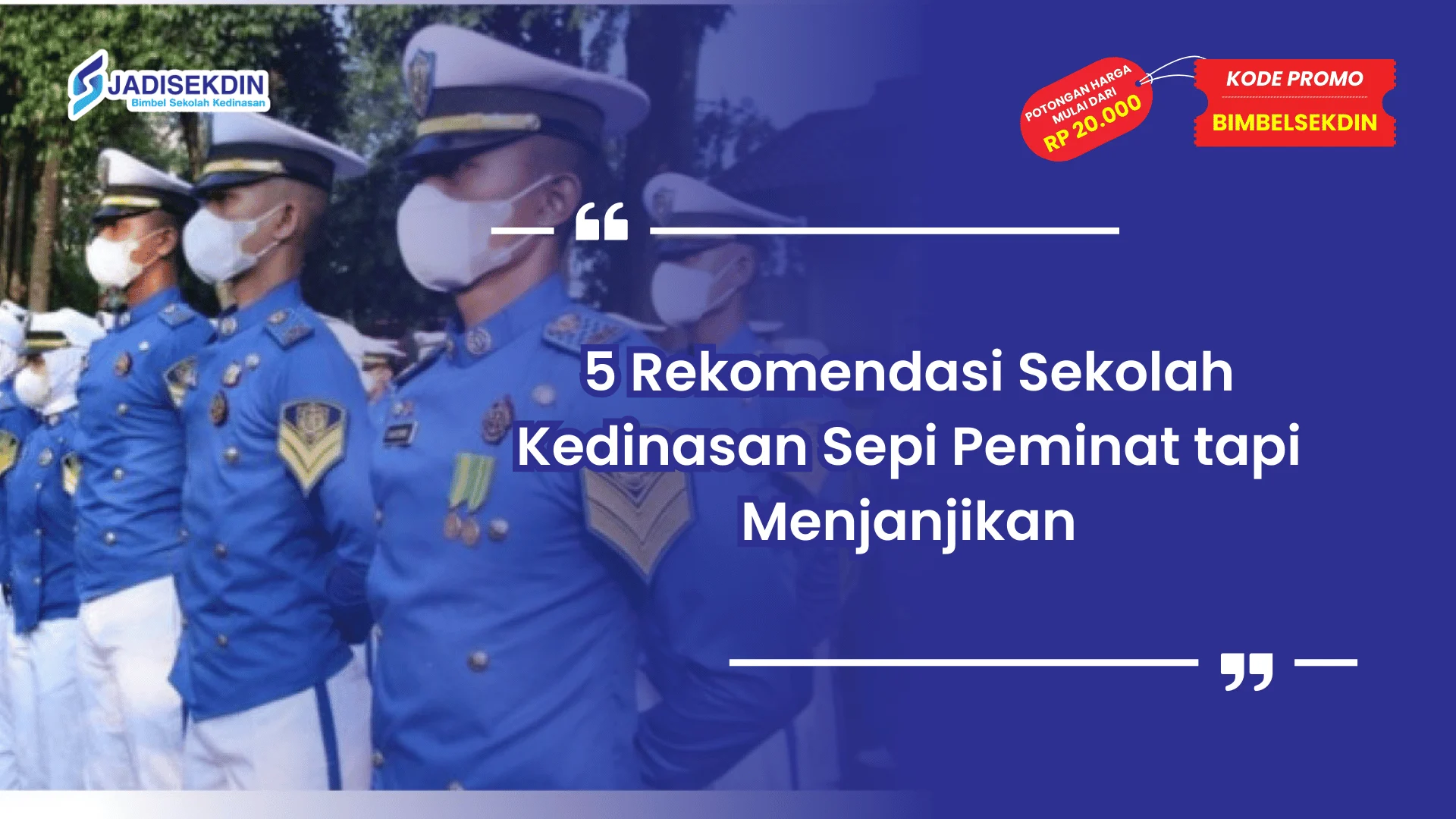 Sekolah Kedinasan Sepi Peminat tapi Menjanjikan