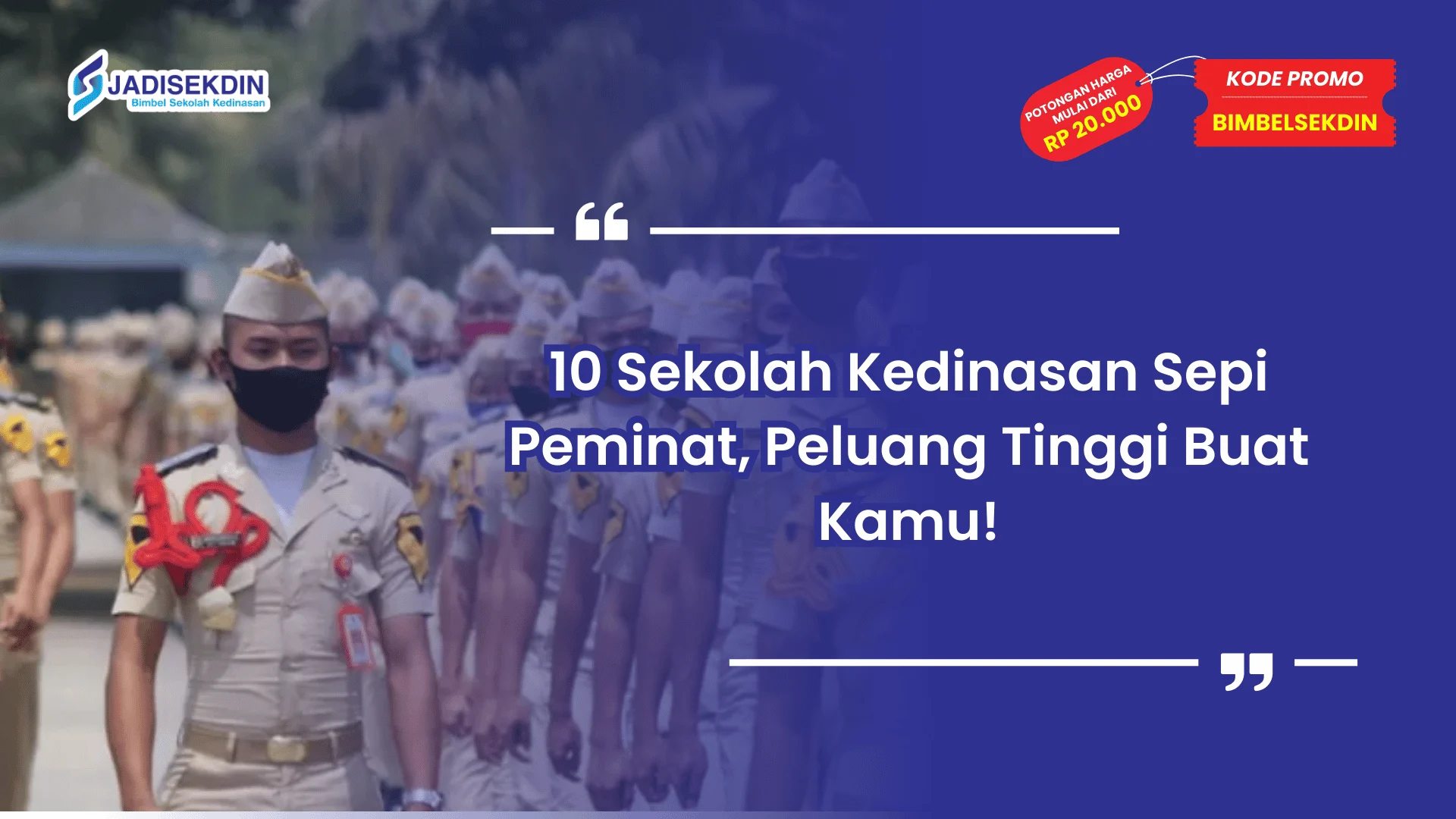 Sekolah Kedinasan Sepi Peminat dengan Peluang Tinggi