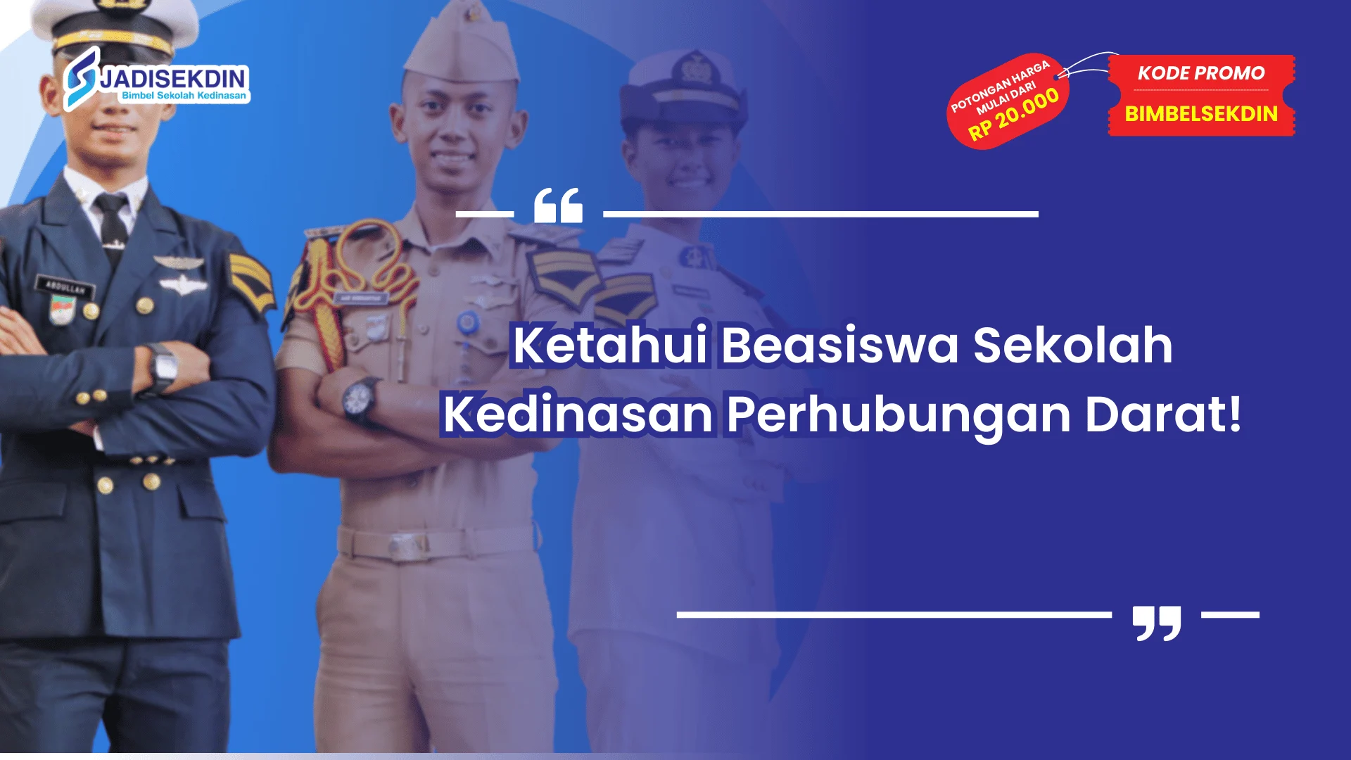 Sekolah kedinasan perhubungan darat dan beasiswa