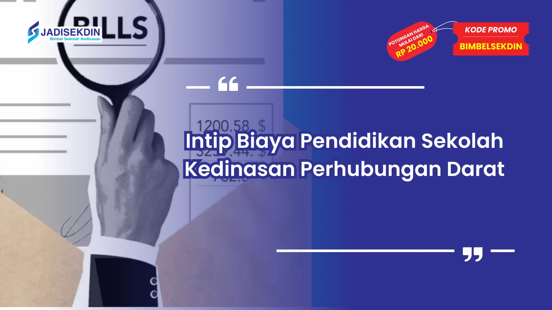 Sekolah kedinasan perhubungan darat dan biaya pendidikan