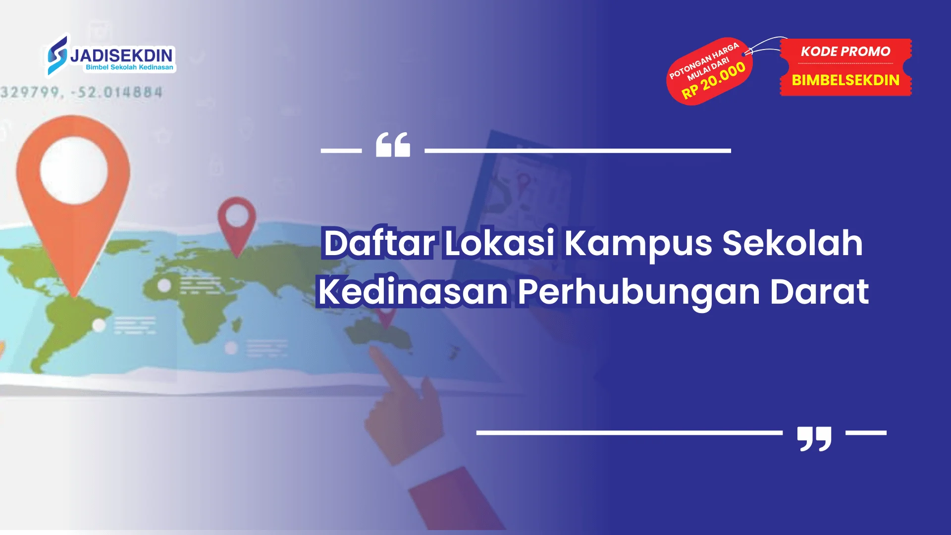Sekolah kedinasan perhubungan darat dan lokasi kampus