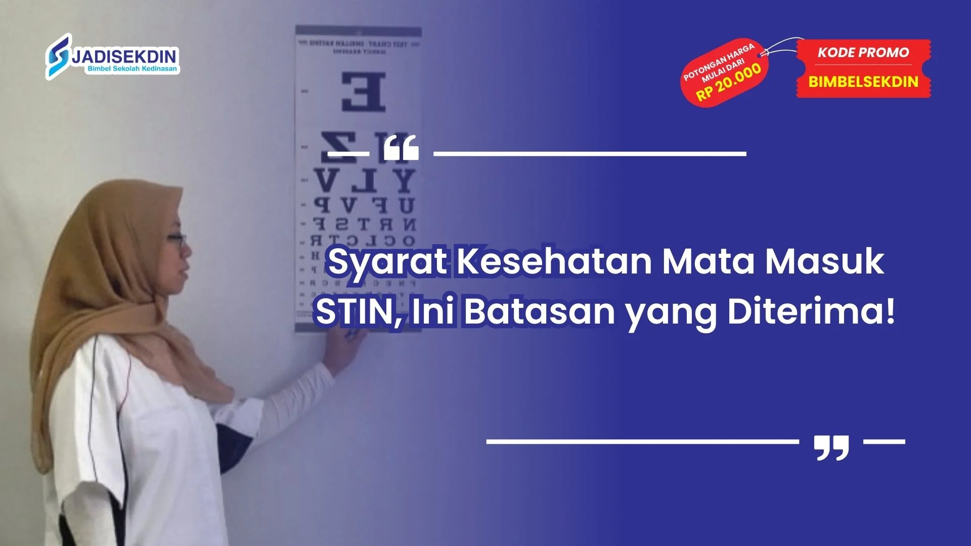 syarat kesehatan mata masuk stin