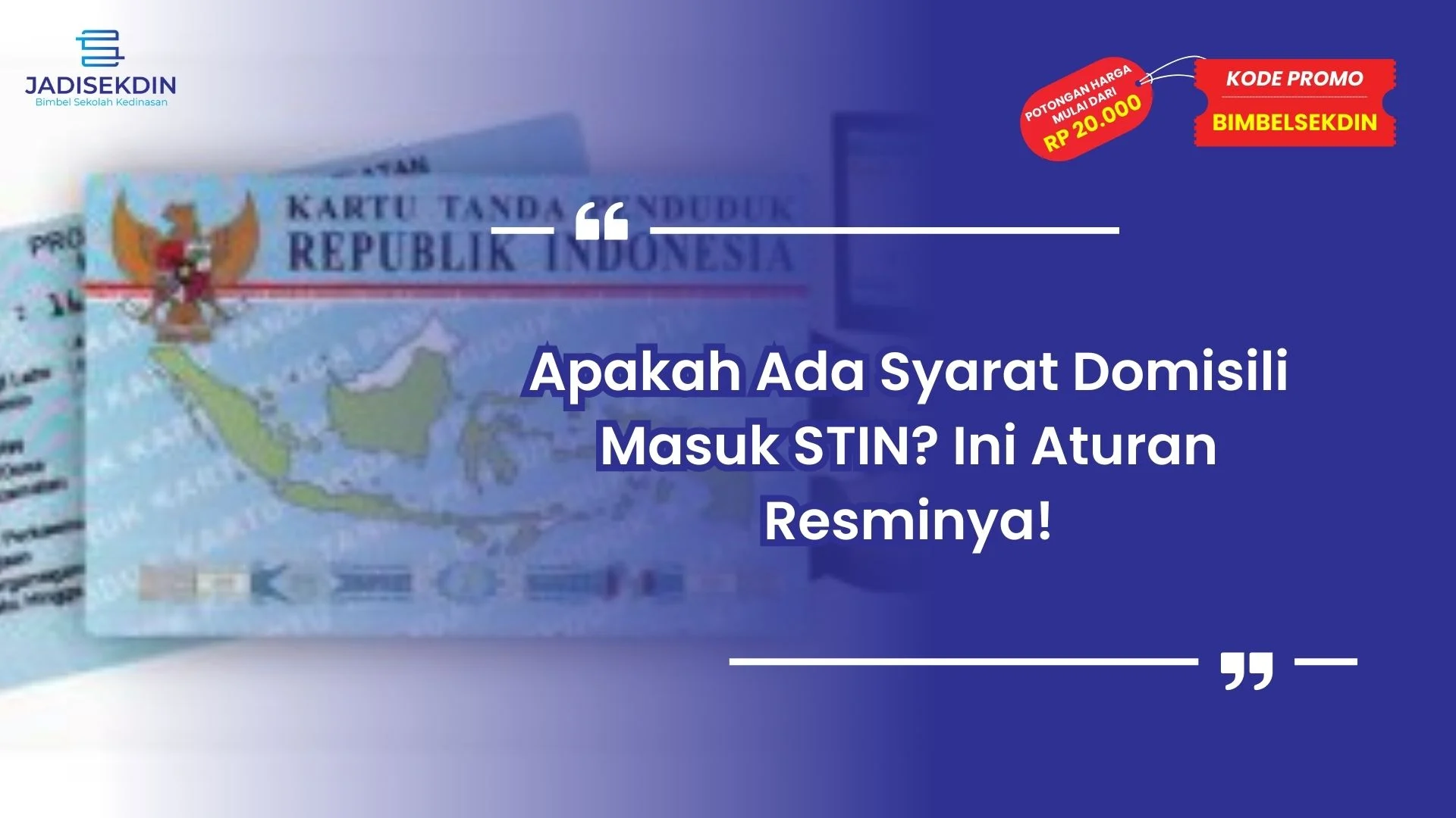 Syarat Domisili Masuk STIN