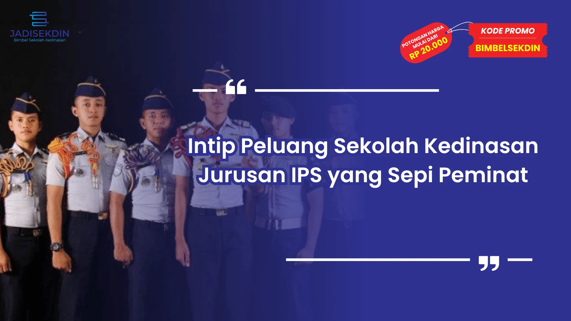 sekolah kedinasan jurusan ips yang sepi peminat
