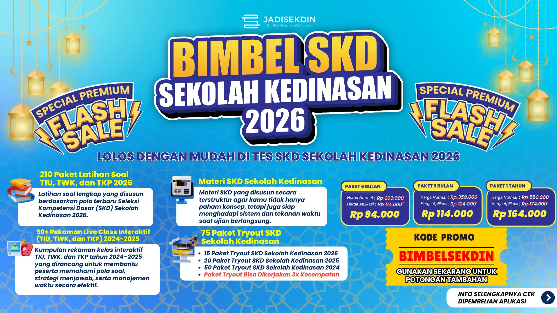 (ARTIKEL SLIDER) - PROMO FLASH SALE (22 April 2026) - KODE PROMO JADISEKDIN