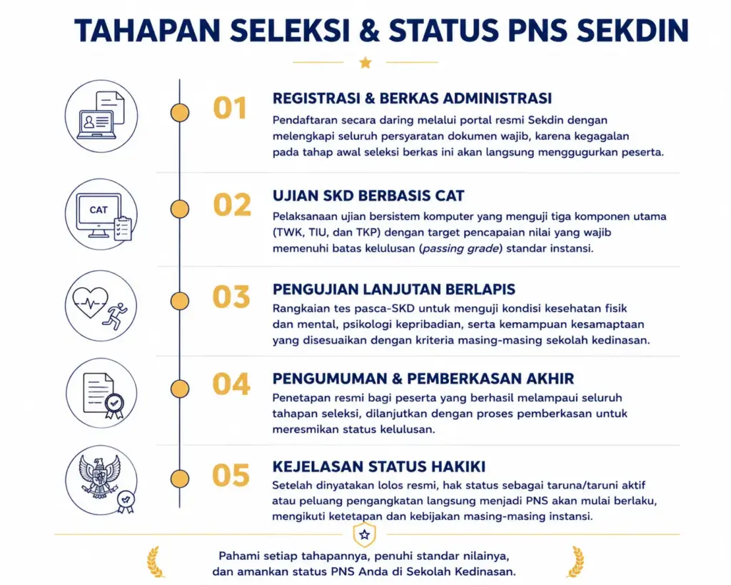 2. Tahapan Seleksi Sekolah Kedinasan dan Kejelasan Status PNS