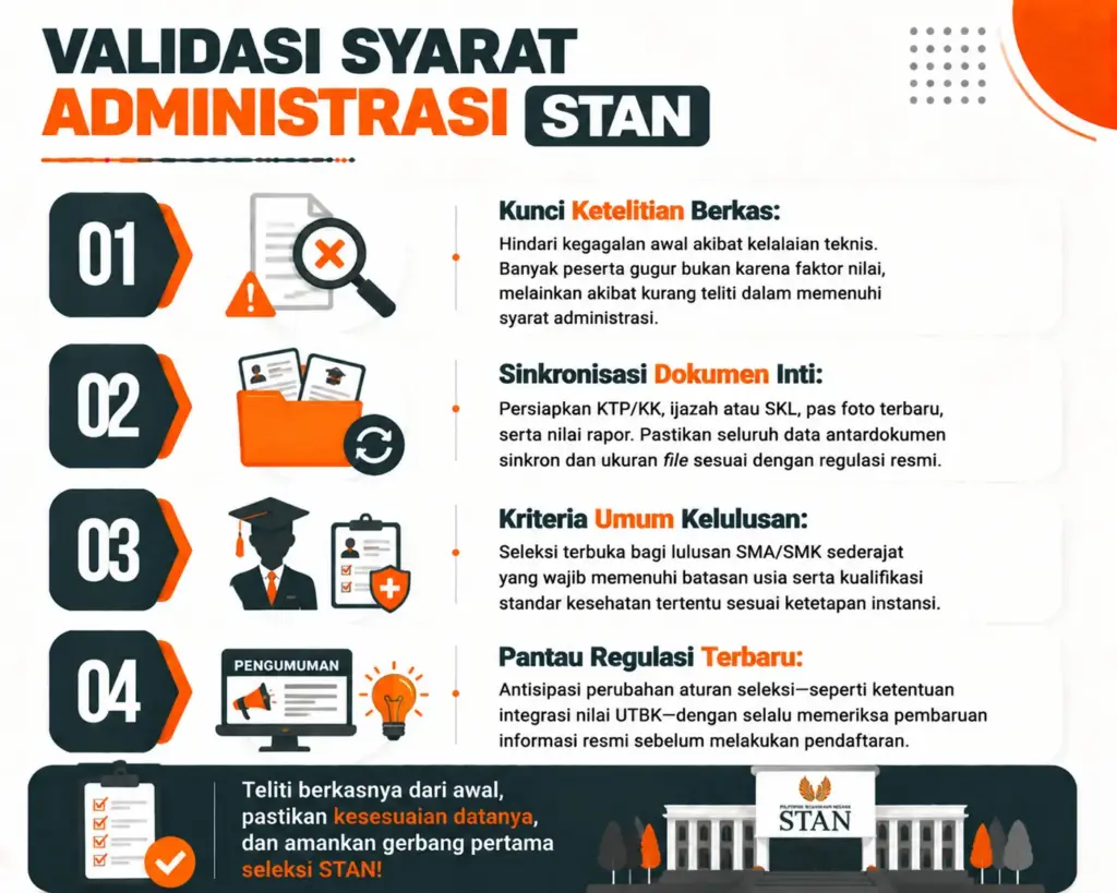 2. Syarat Daftar STAN