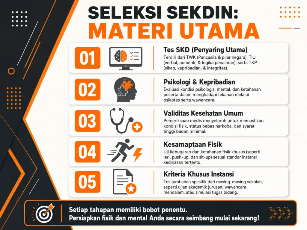 2. Materi Tes Sekdin yang Penting Diketahui