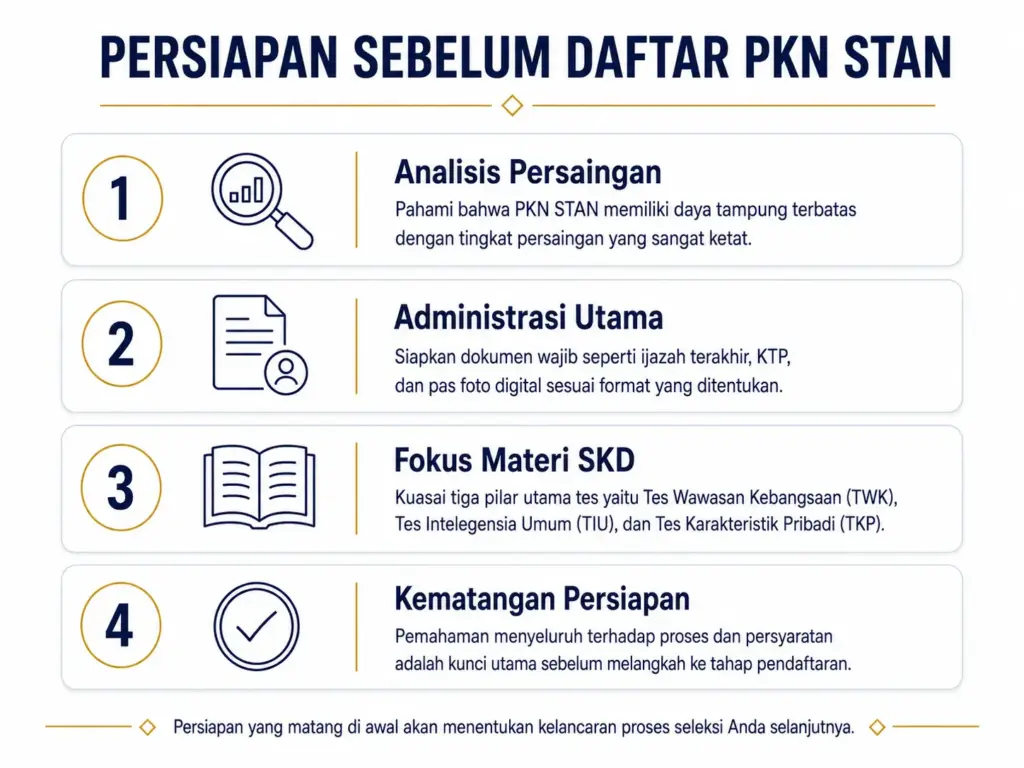 1. Menyiapkan Diri sebelum Cara Daftar PKN STAN