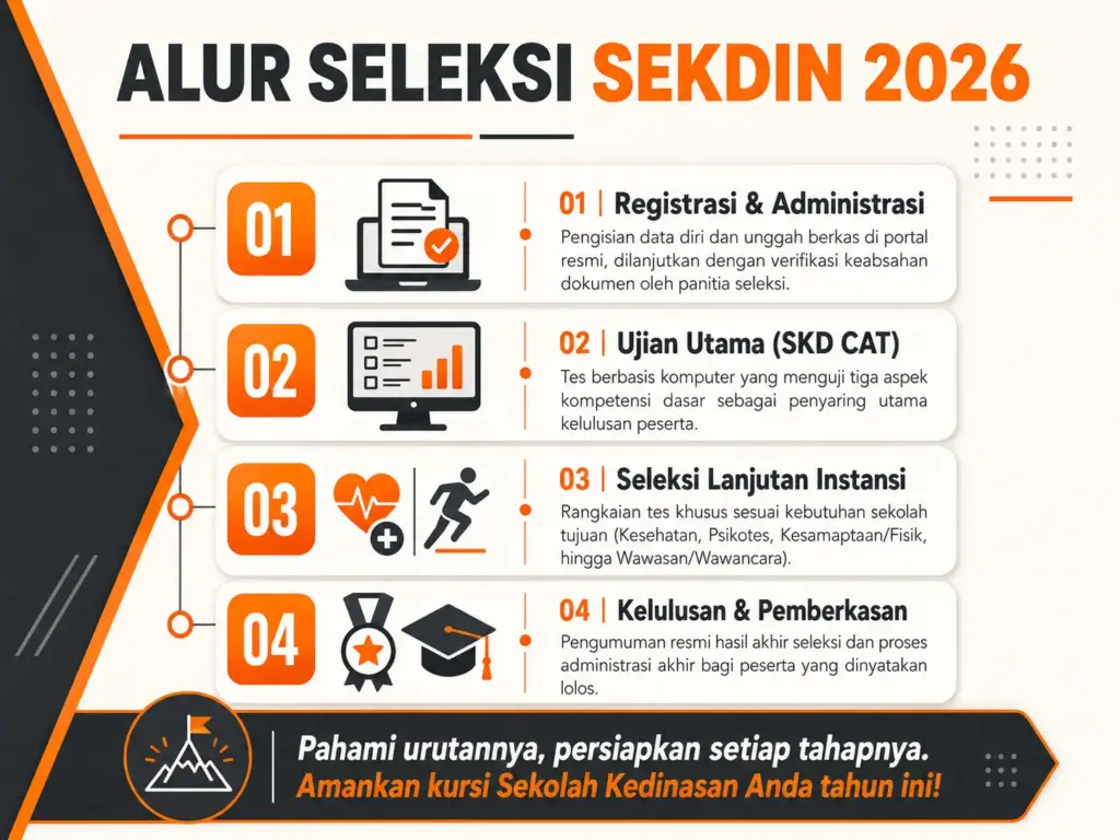 1. Urutan Tahapan Seleksi Sekdin 2026