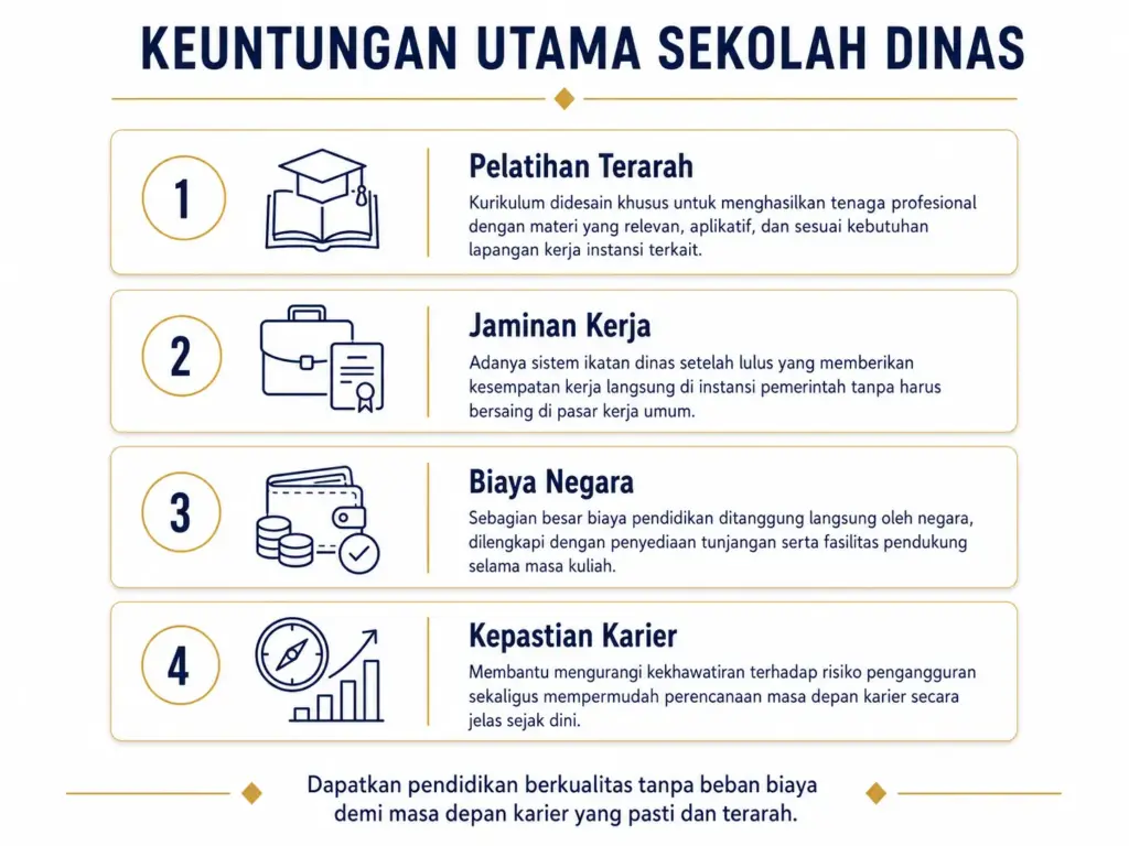 1. Keuntungan Sekolah Dinas yang Harus Kamu Ketahui