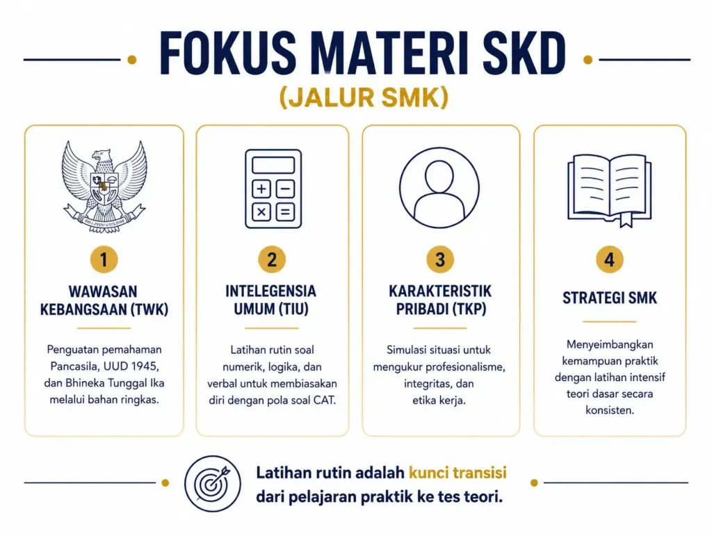 3. Fokus Materi Tes SKD dan Persiapan Anak SMK